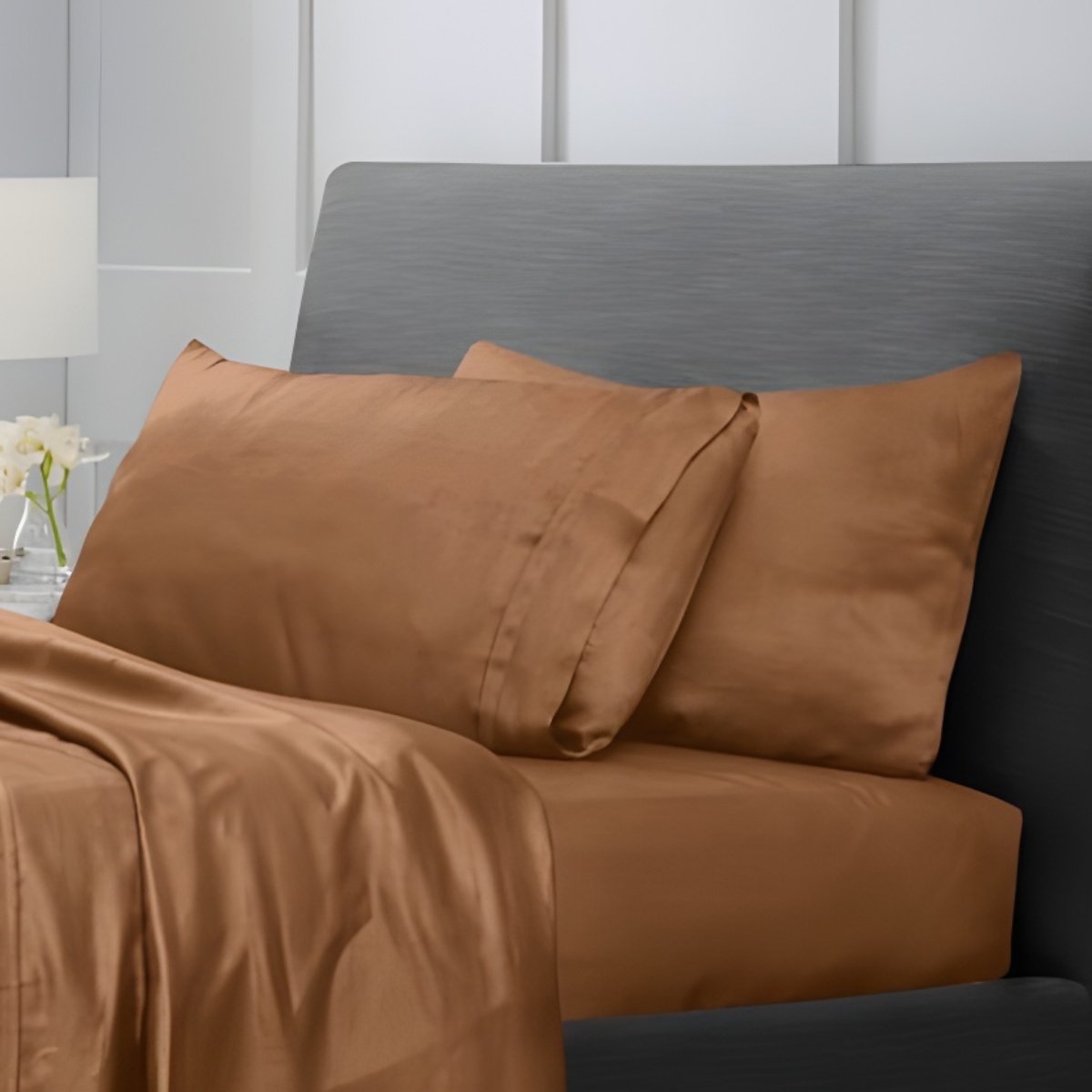 1200TC Pure Egyptian Cotton Sheet Set - Antiquarian Brown