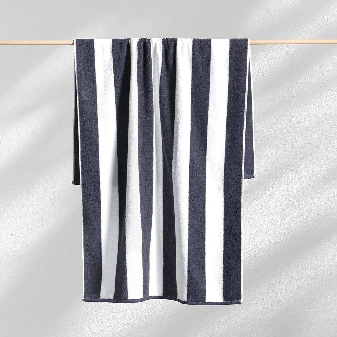 Cabana Style Stripes Beach Towel - Charcoal