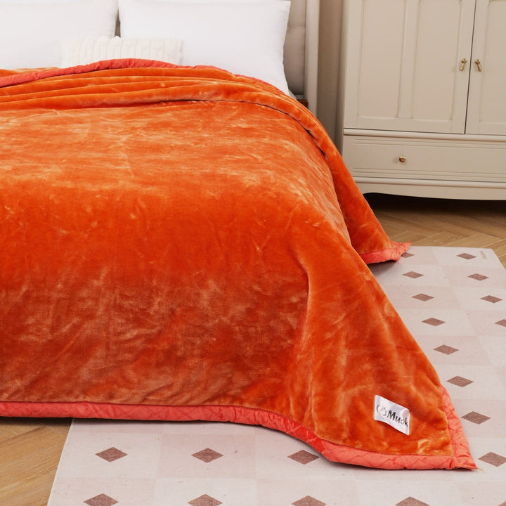 Super Soft 4kg 220 x 240 Mink Blanket - Golden Sunset