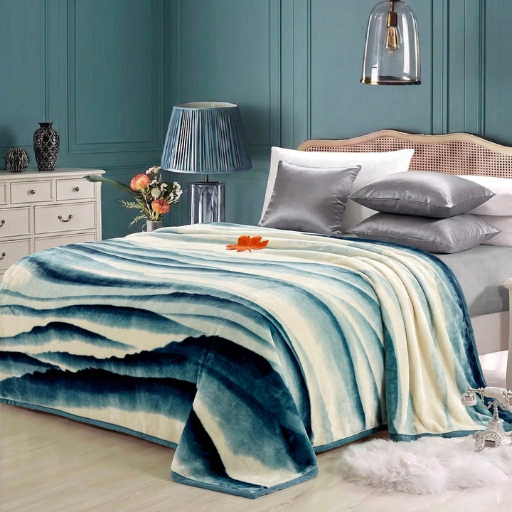 Super Soft 3kg 195 x 225 Mink Blanket - Sapphire Blue