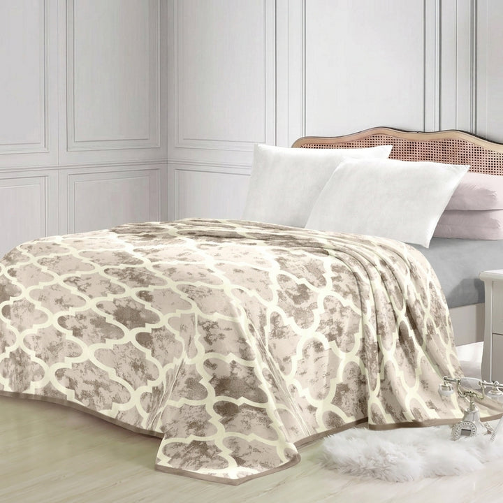 Super Soft 3kg 195 x 225 Mink Blanket - Classic Beige