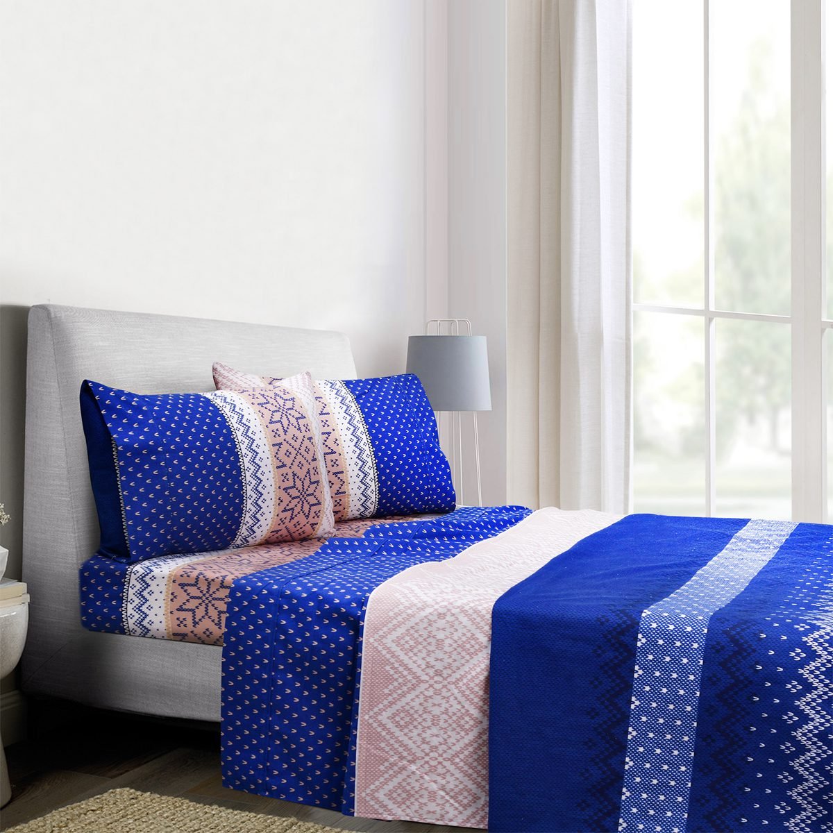 Winter Flannelette Sheet Sets Design - Lushia