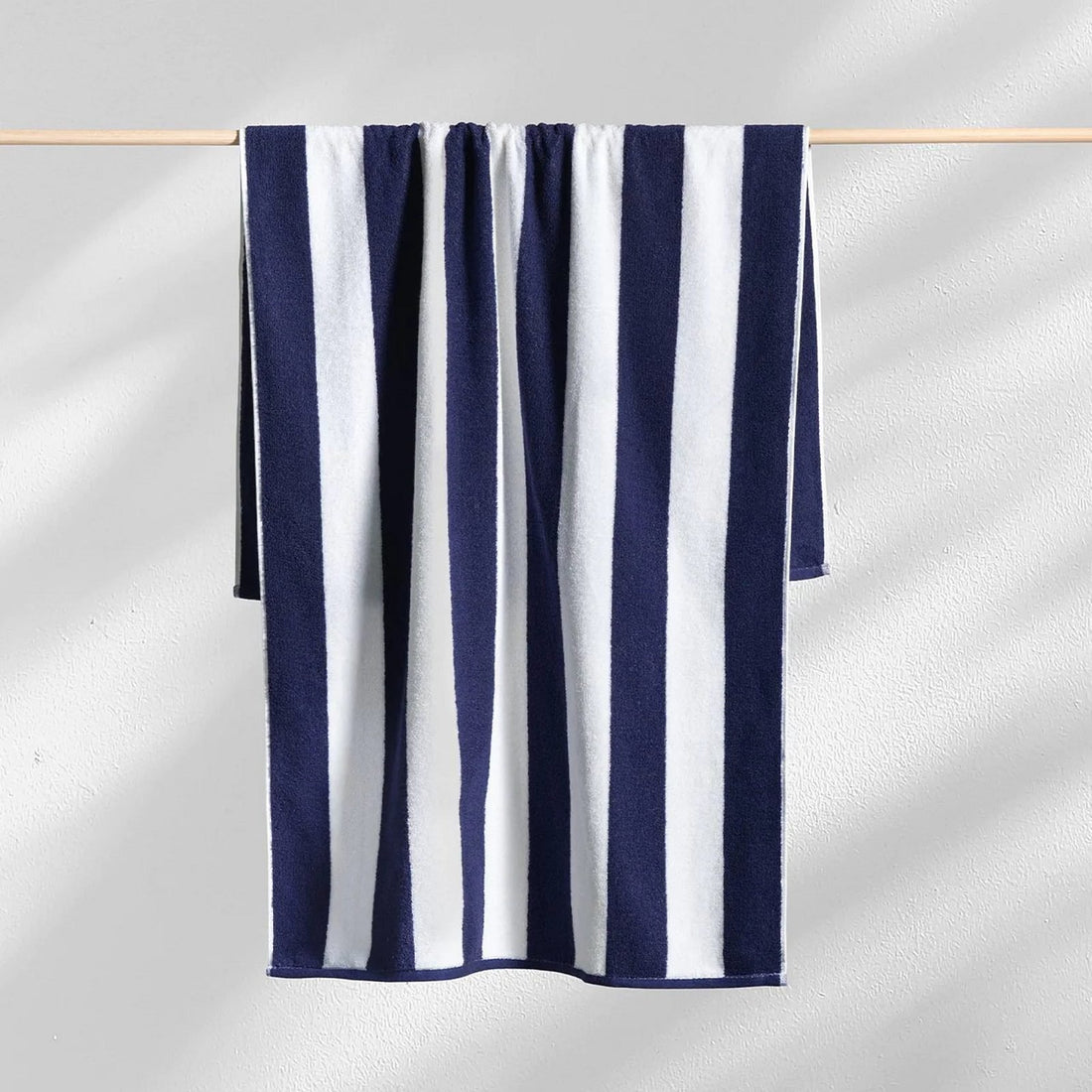 Cabana Style Stripes Beach Towel - Navy Blue