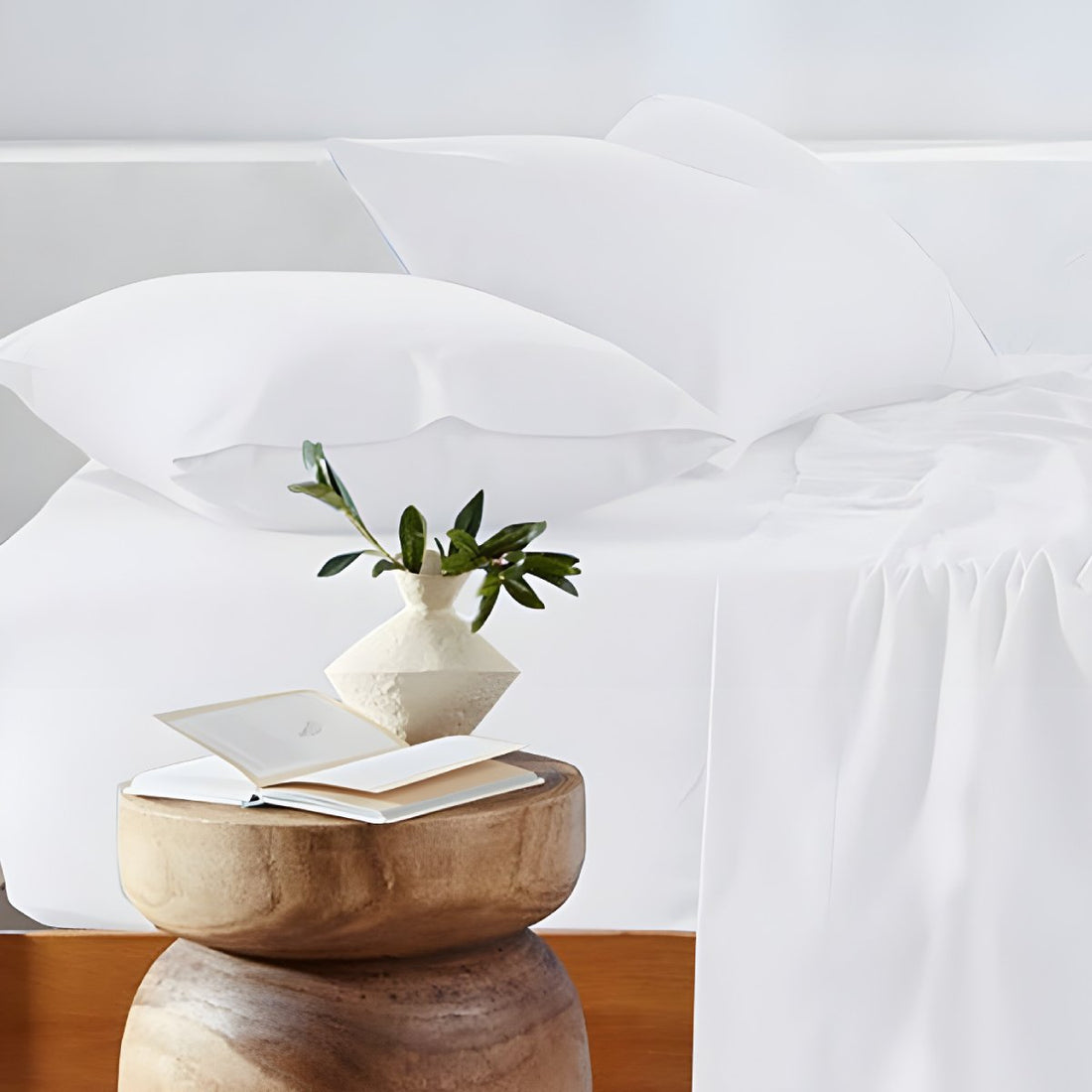 Winter Flannelette Sheet Sets - White