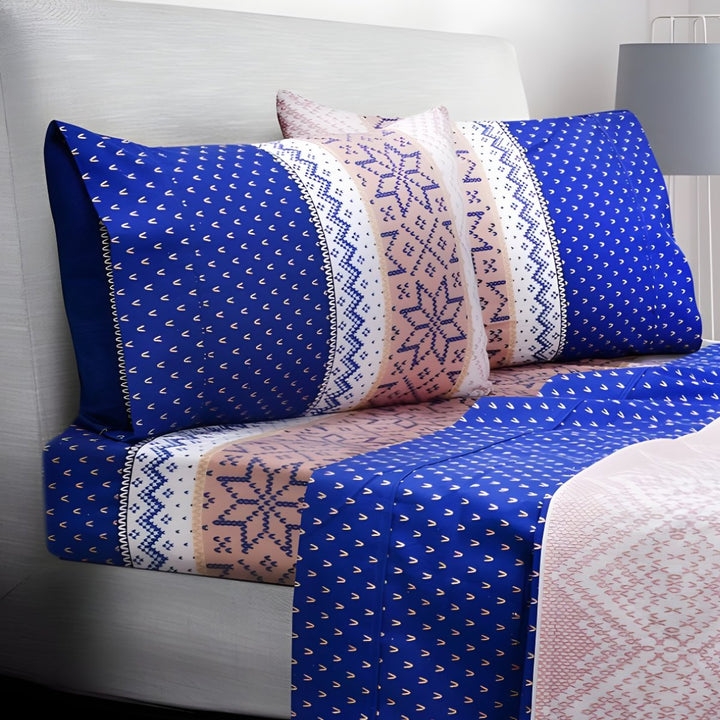 Winter Flannelette Sheet Sets Design - Lushia