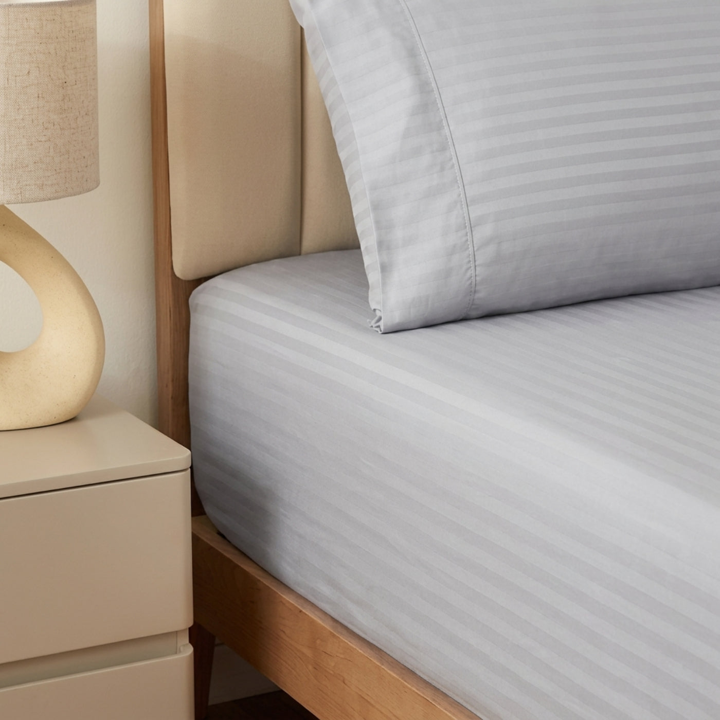 1500TC Cotton Rich Sheet Set - Silver Grey