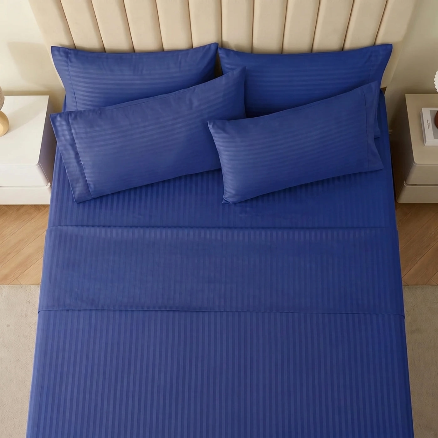 1500TC Cotton Rich Sheet Set - Navy Blue