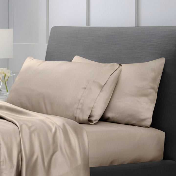 1200TC Pure Cotton Sheet Set - Beige