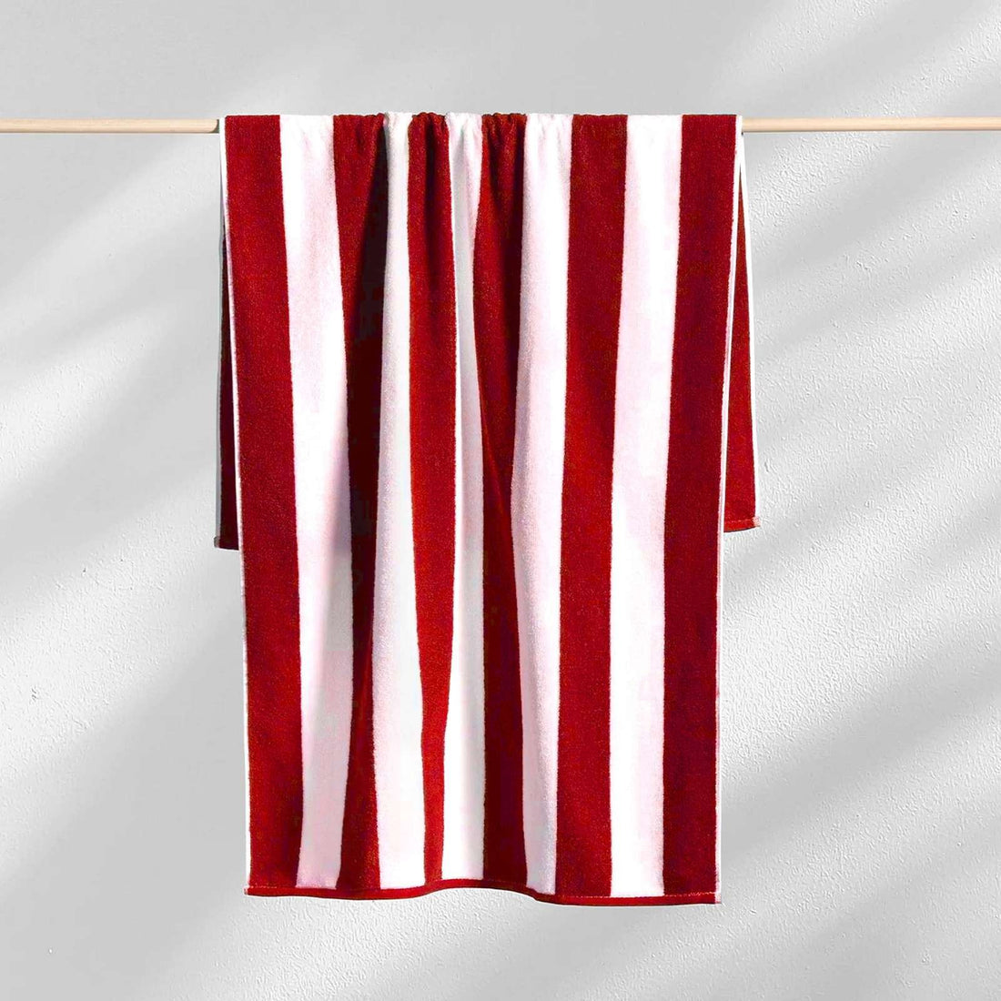 Cabana Style Stripes Beach Towel - Red