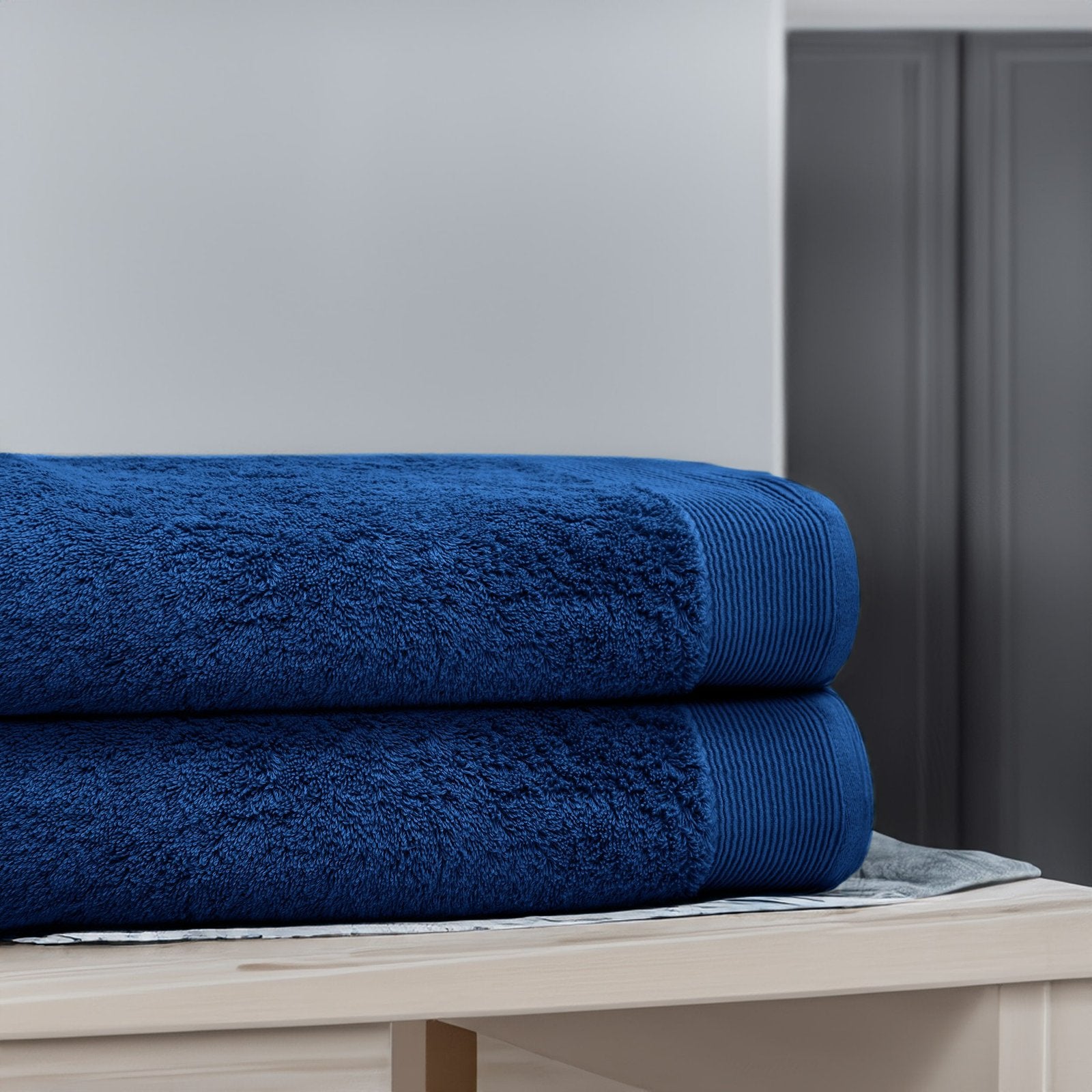 100% Pure Egyptian Cotton Bath Sheet - Regal Blue