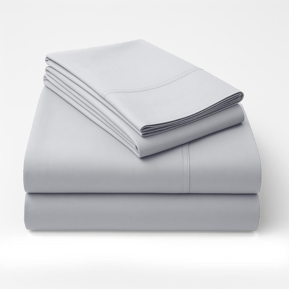 1000TC Pure Egyptian Cotton Sheet Set - Silver Grey