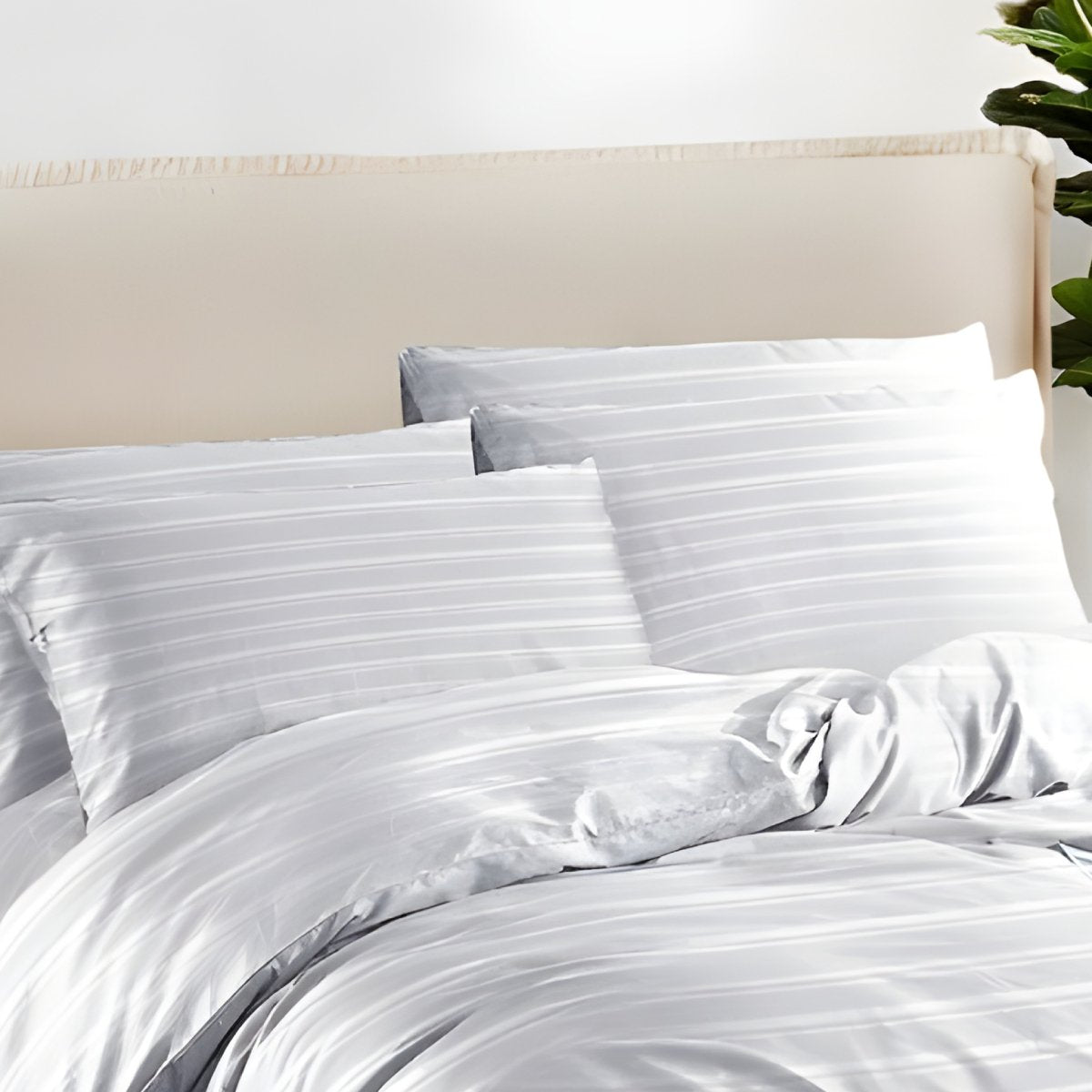 1500TC Cotton Rich 6pcs Quilt Cover - White