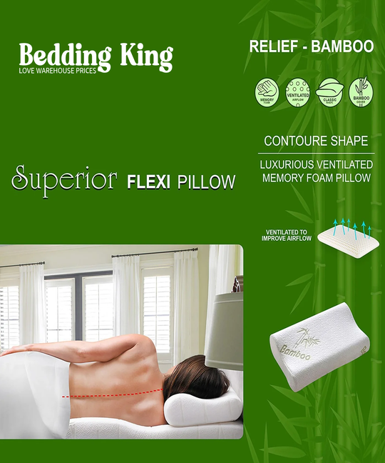 Superior Flexi Contour Bamboo Pillow