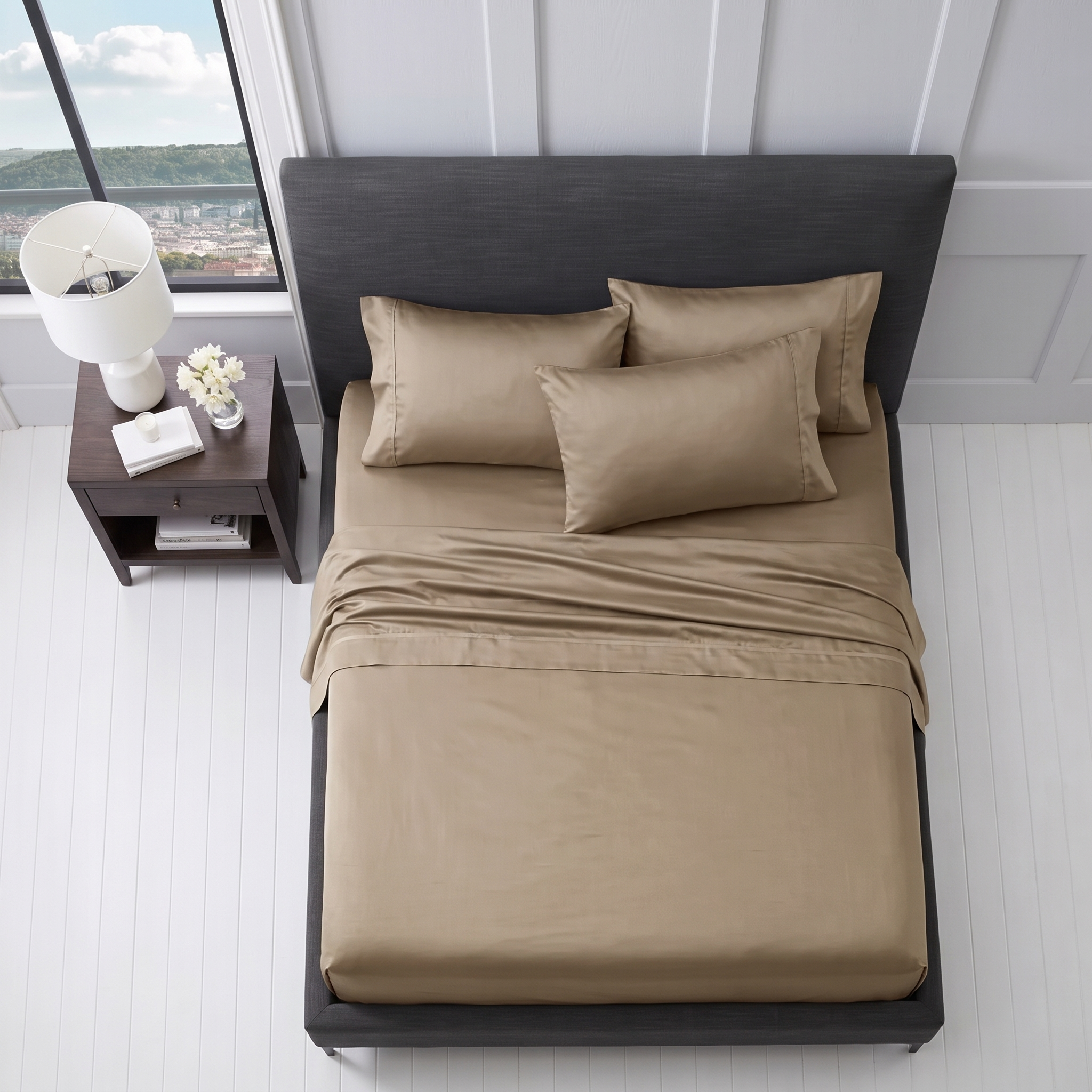 1200TC Pure Egyptian Cotton Sheet Set - Sandrift