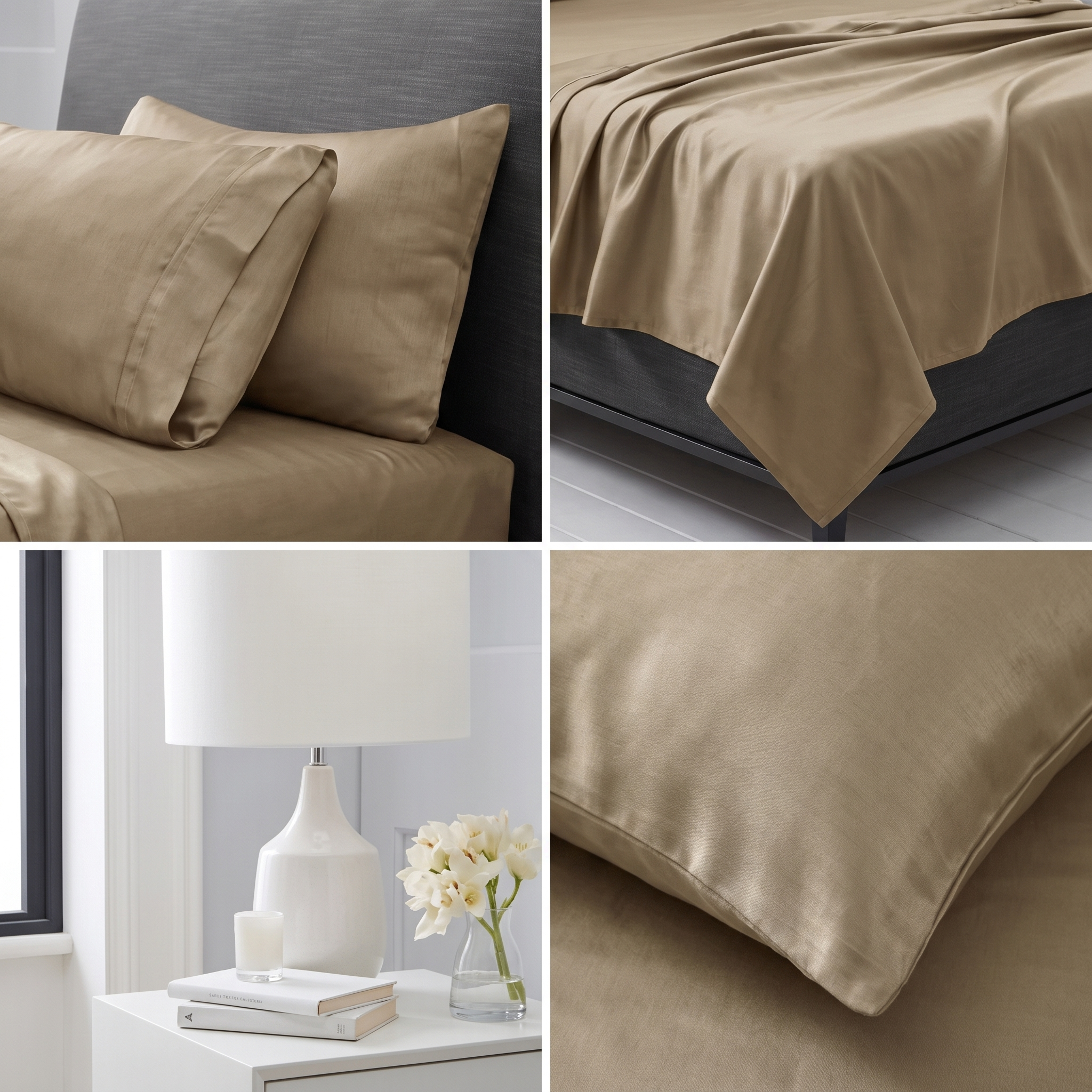 1200TC Pure Egyptian Cotton Sheet Set - Sandrift