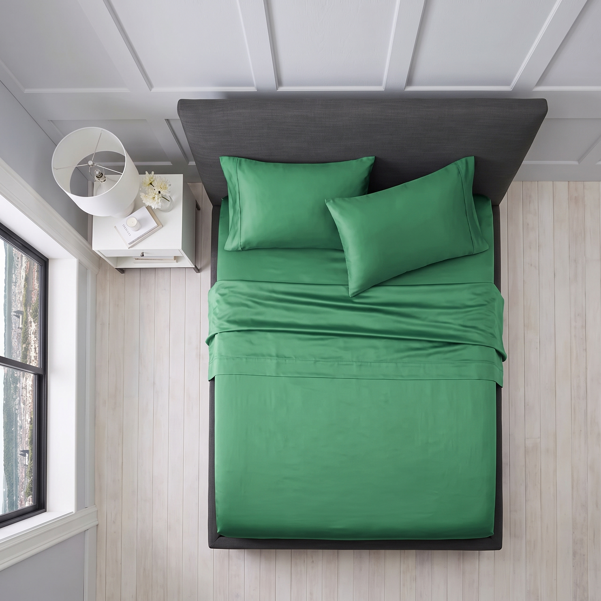 1200TC Pure Egyptian Cotton Sheet Set - Brunswick Green
