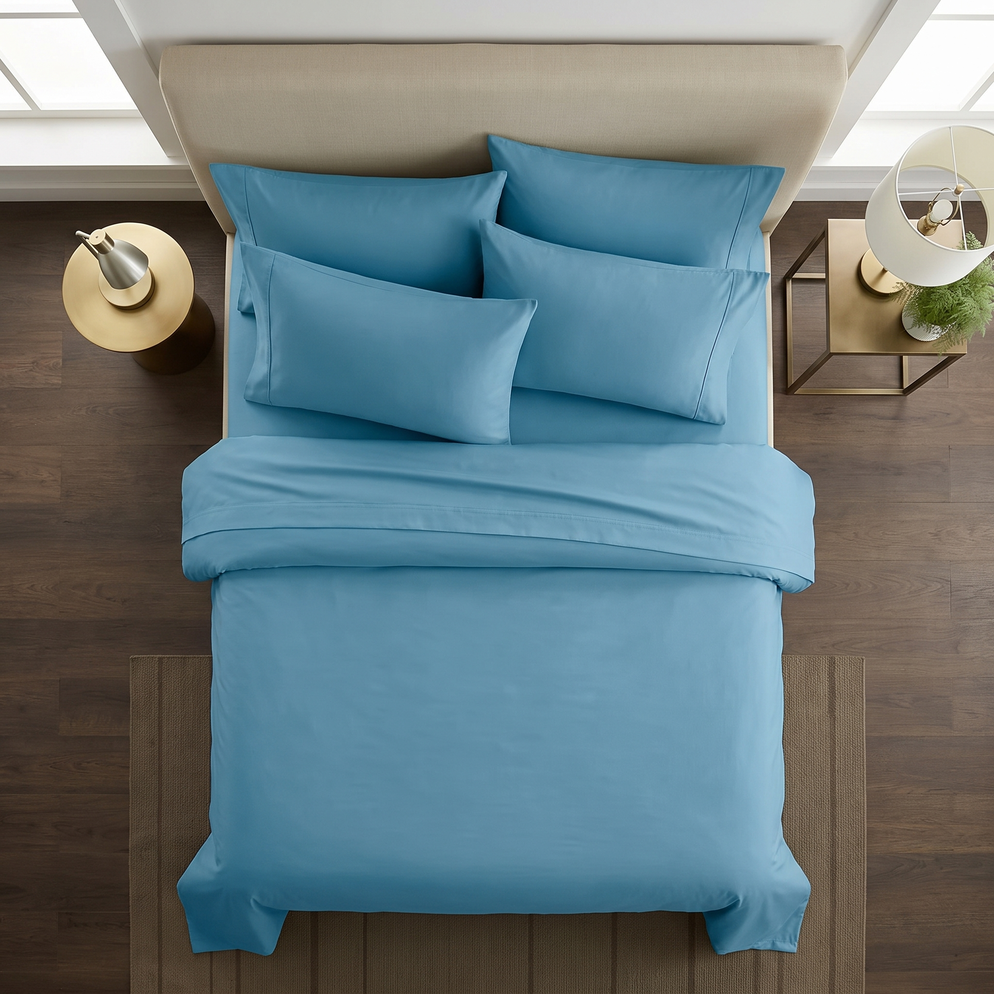1000TC Pure Soft Cotton Sheet Set - Teal