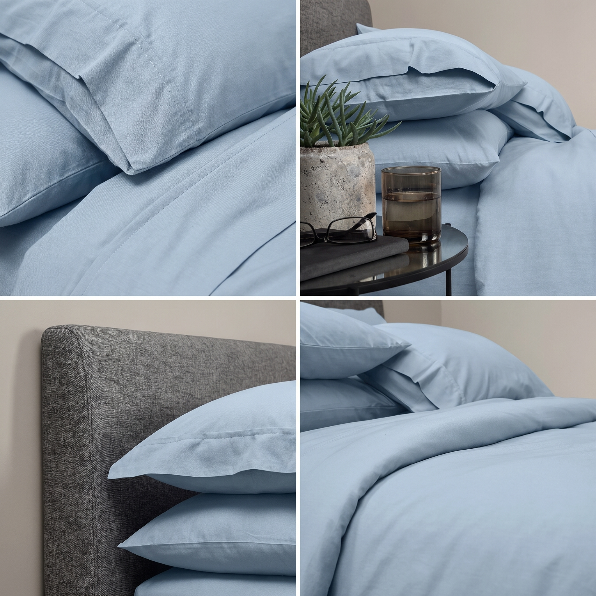 600TC Pure Cotton Sheet Set Plain - Casper