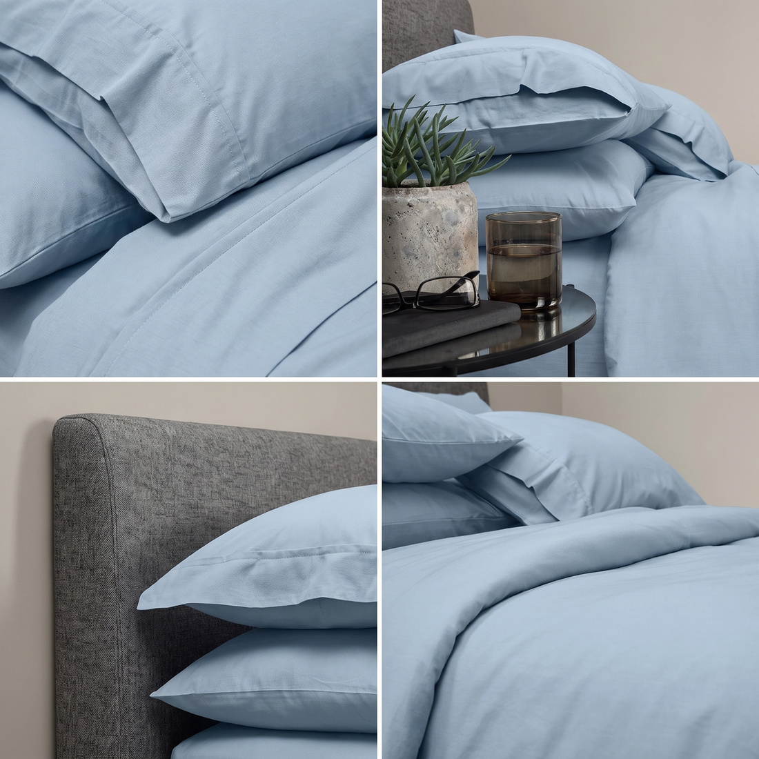 600TC Pure Cotton Sheet Set Plain - Casper