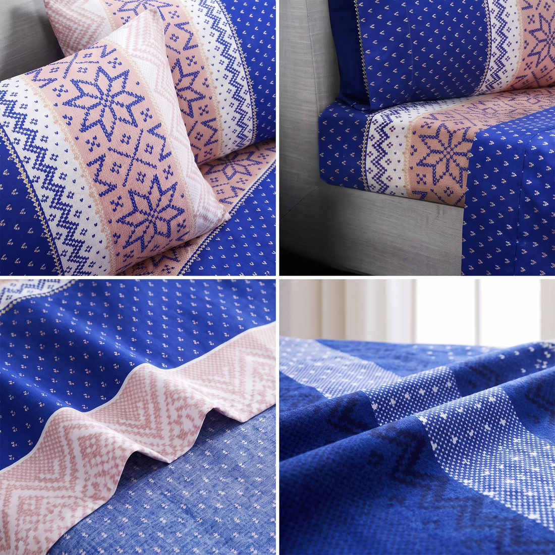 Winter Flannelette Sheet Sets Design - Lushia