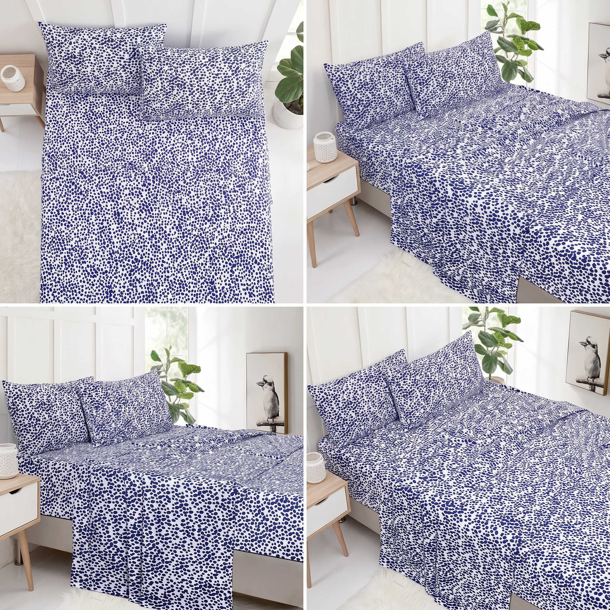 Winter Flannelette Sheet Set Design - Nova