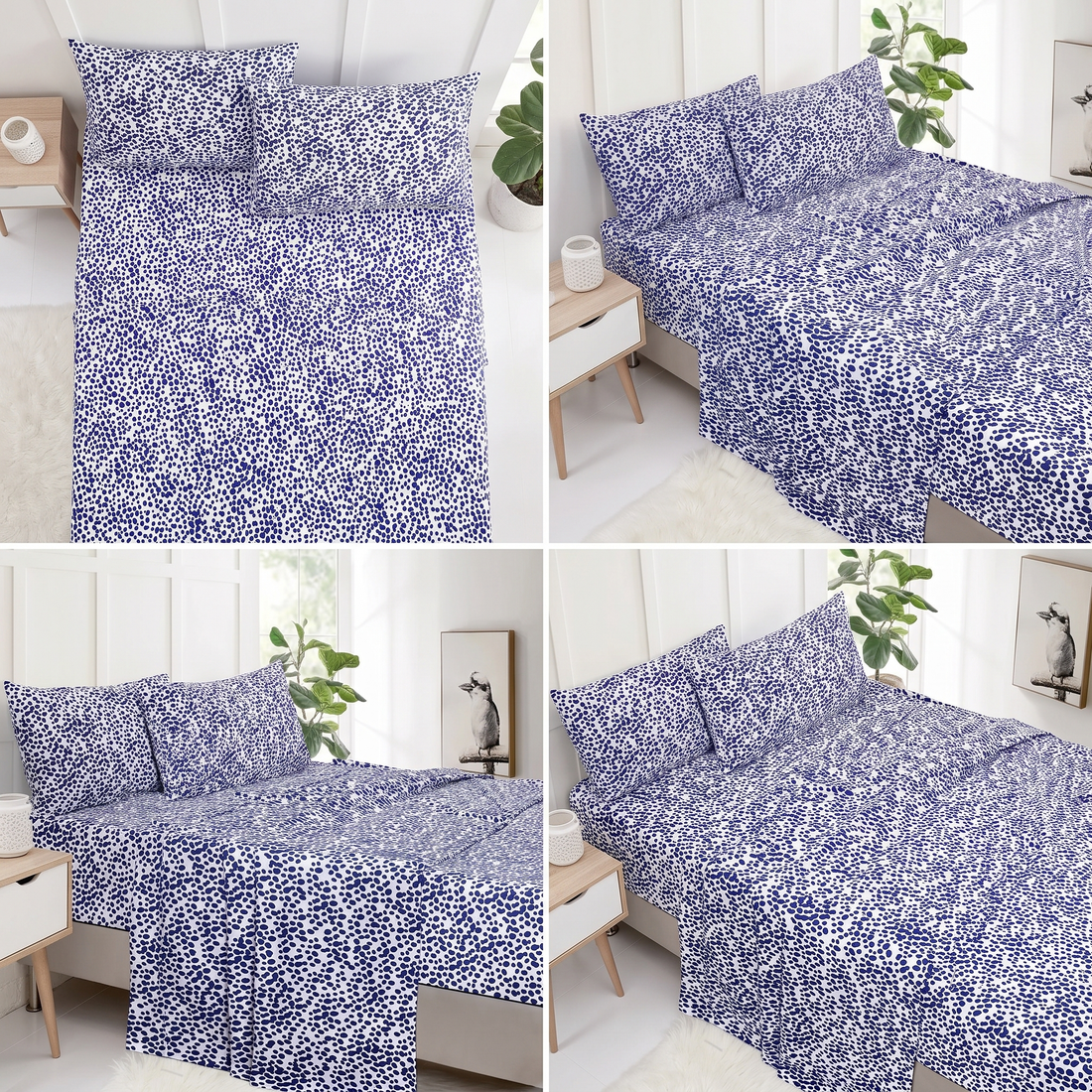 Winter Flannelette Sheet Set Design - Nova