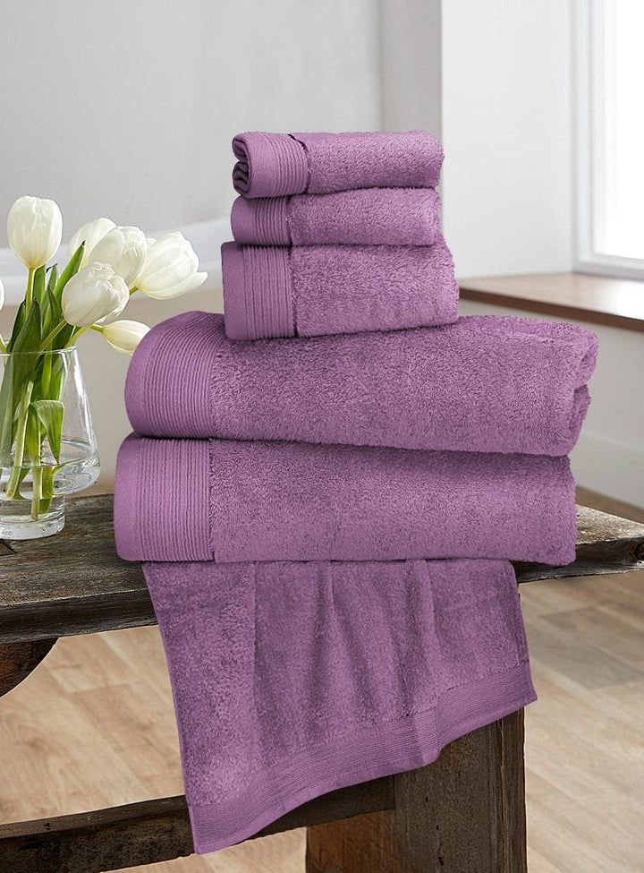 Lavender Egyptian cotton towel set