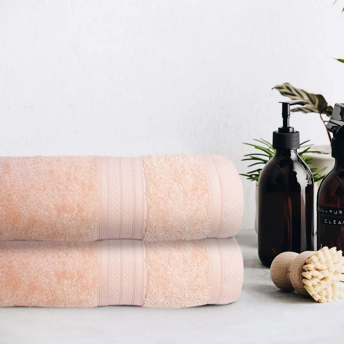 Mandys pink organic cotton bath sheet