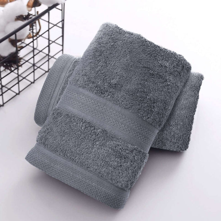 Silver organic cotton bath towel