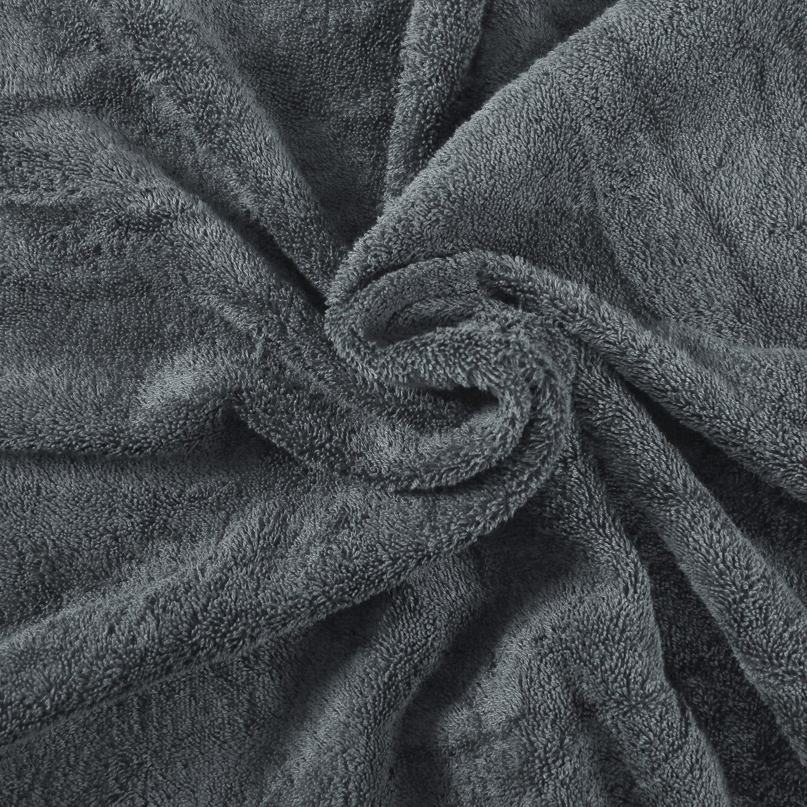 Close-up grey towel fabric texture