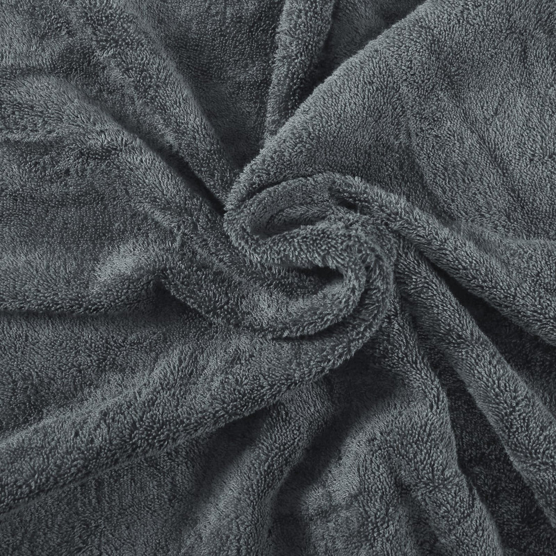 Close-up grey towel fabric texture