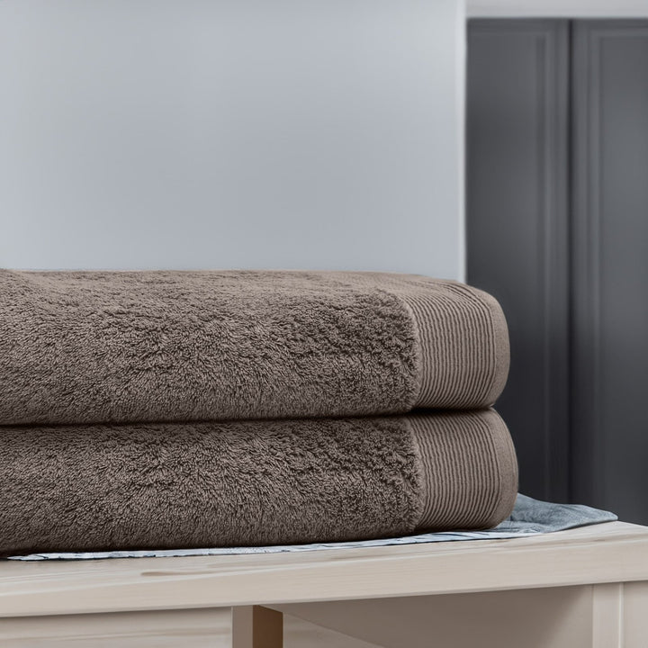 Tan Egyptian cotton bath sheet