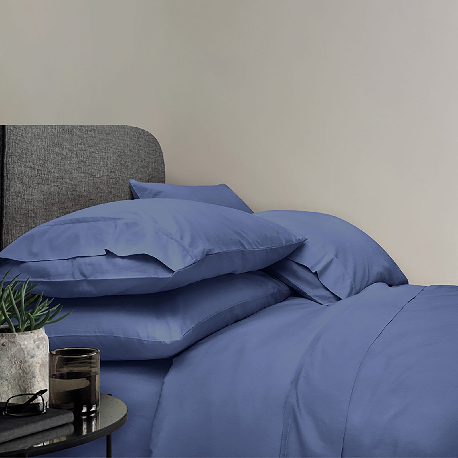 Waikawa gray cotton sheet set