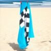 Terry Cotton Printed Beach Towel – Oxbow Blue