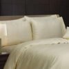 1000TC 6 Pcs Pure Cotton Stripe Quilt Cover Set – Ivory