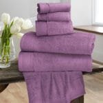 6 Pieces Pure Egyptian Cotton Towel Set - Lavender