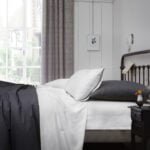 1000TC Cotton Rich Stripe Sheet Set - White