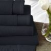 6 Pieces Pure Egyptian Cotton Towel Set – Charcoal