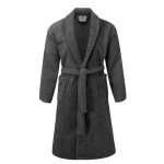 100% Cotton Terry Bathrobe Color - Charcoal