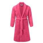 100% Cotton Terry Bathrobe Color - Dark Pink
