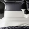 1000TC Cotton Rich Stripe Sheet Set – Silver