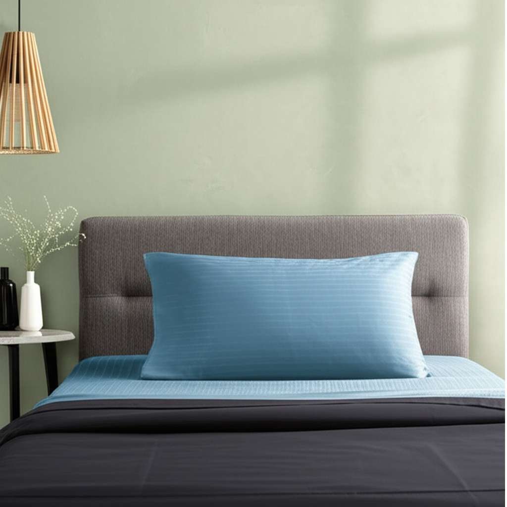 1000TC Cotton Rich Stripe Sheet Set – Delphinium