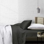 1000TC Cotton Rich Stripe Sheet Set - Charcoal