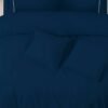 1200TC Pure Cotton 3pcs Embroidery Quilt Cover – Navy