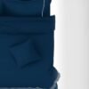 1200TC Pure Cotton 3pcs Embroidery Quilt Cover – Navy