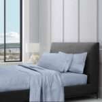 1200TC Pure Egyptian Cotton Sheet Set - Pale Blue
