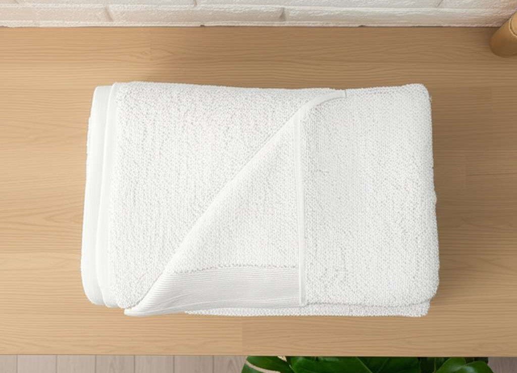 100% Pure Egyptian Cotton Bath Towel – White