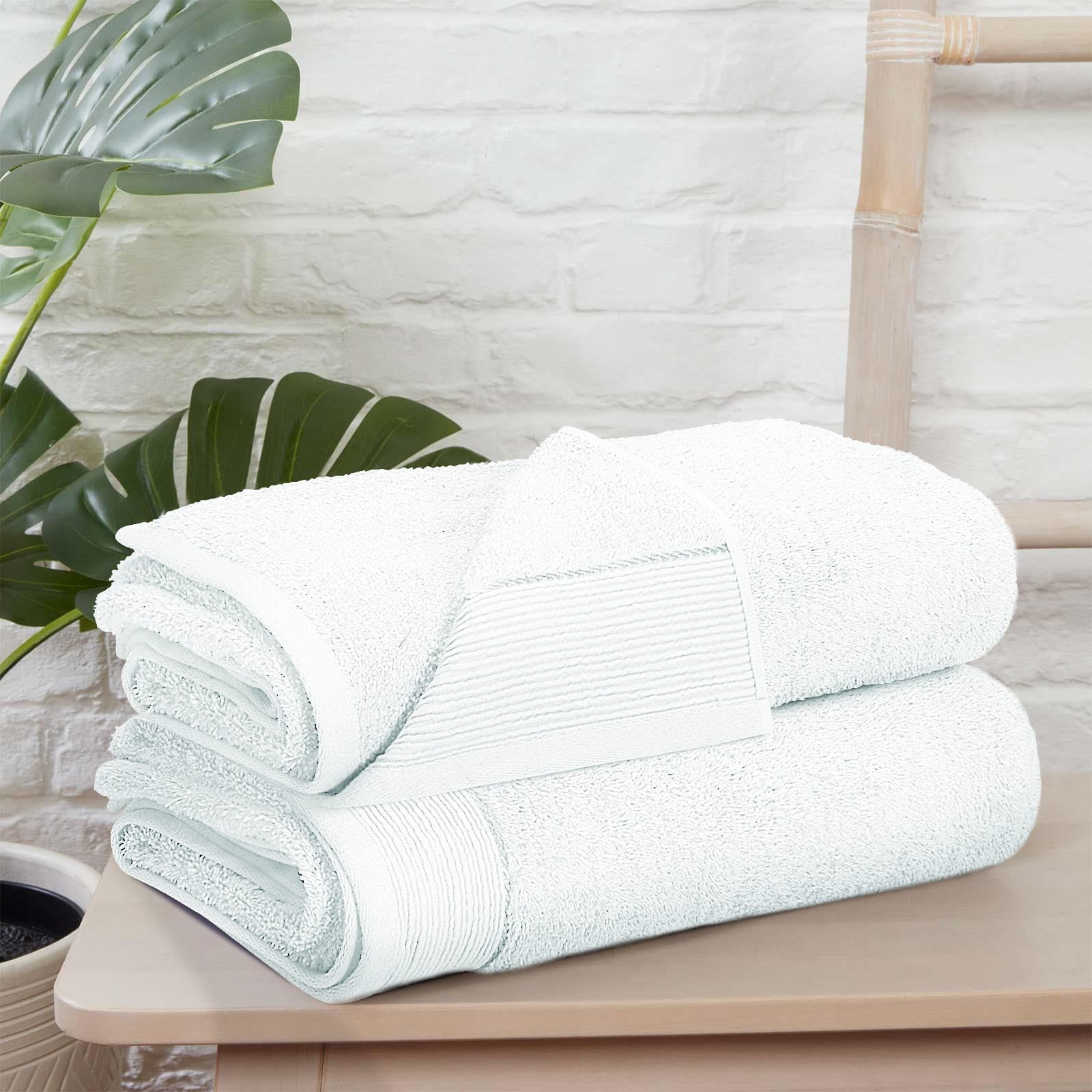 100% Pure Egyptian Cotton Bath Towel – White