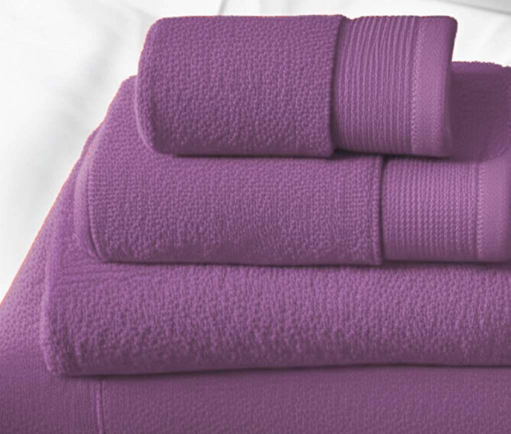 6 Pieces Pure Egyptian Cotton Towel Set – Lavender