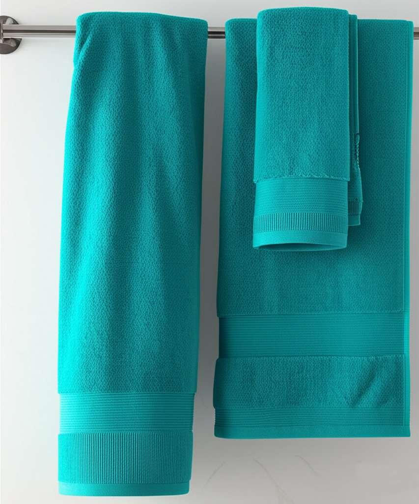 6 Pieces Pure Egyptian Cotton Towel Set – Teal